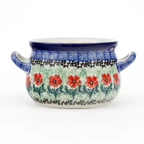 Bulionówka 016 0,35l <br> 1916X Czerwone kwiatuszki